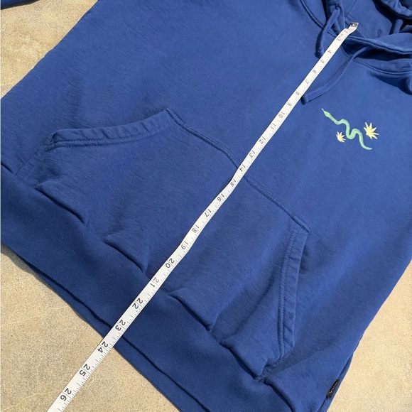 RVCA Tempted Graphic Hoodie in Moody Blue - Picture 4 of 12